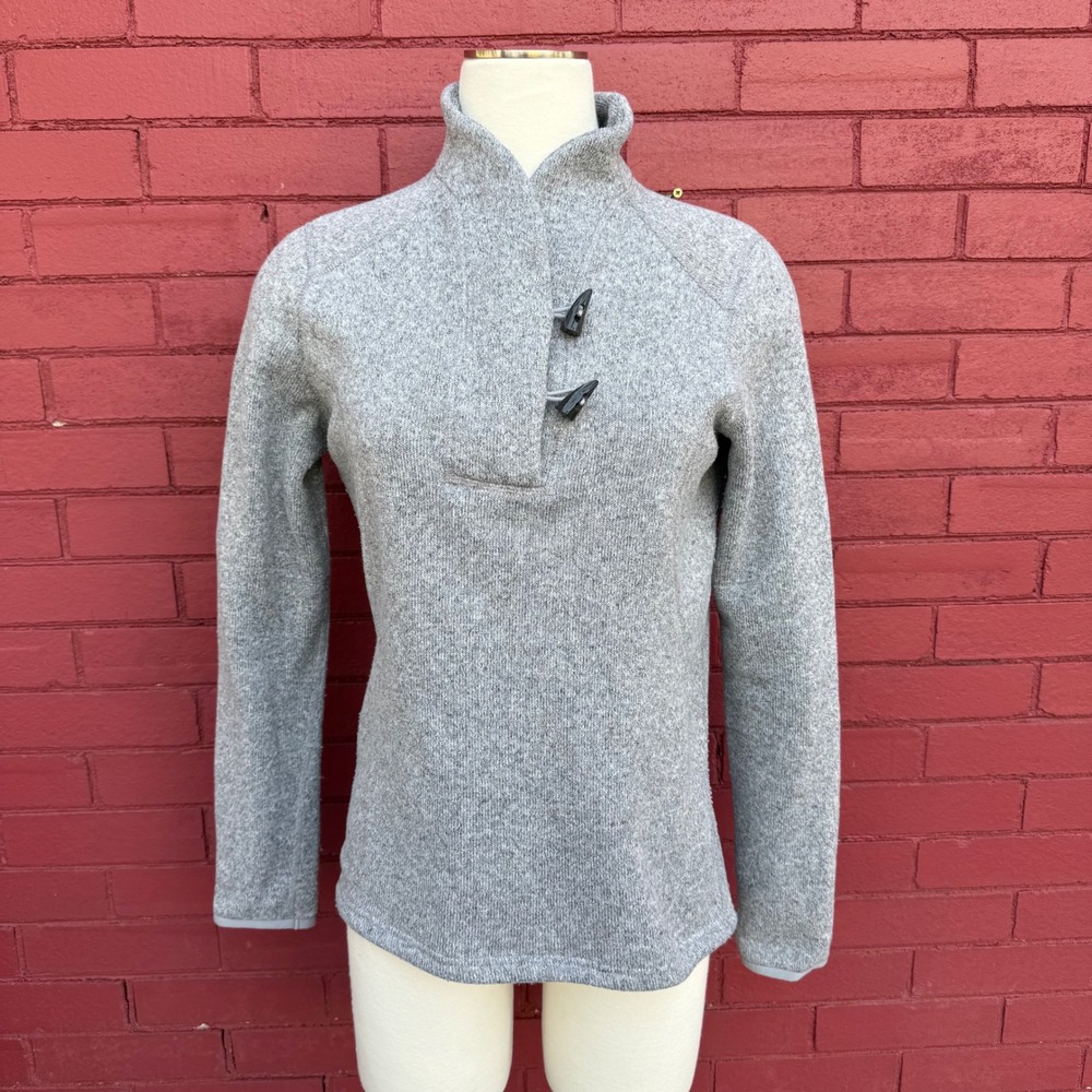 The North Face Womens Crescent‎ Toggle Pullover Sweater Gray Medium NF0A2TDU